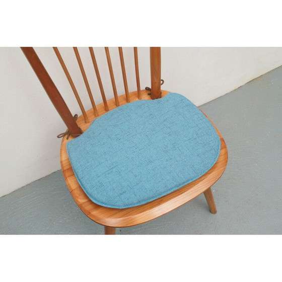 Image 1 of Vintage massief kersenhouten stoel van Albert Haberer voor Fleiner, Duitsland 1950