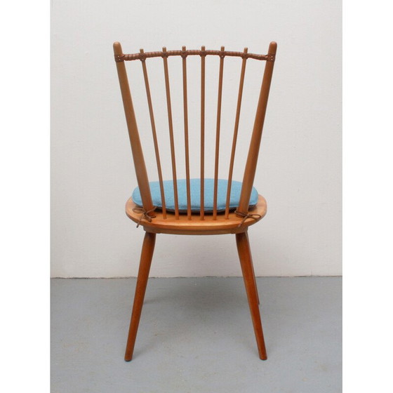 Image 1 of Vintage massief kersenhouten stoel van Albert Haberer voor Fleiner, Duitsland 1950