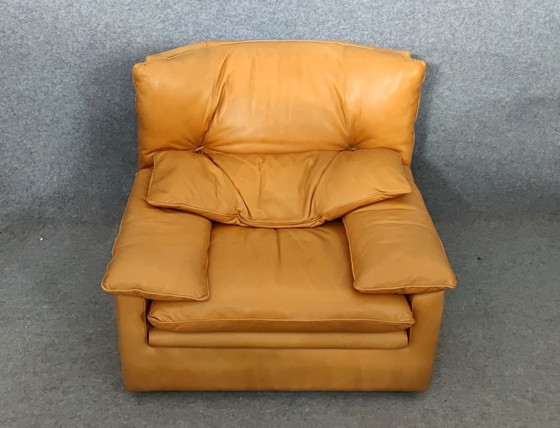 Image 1 of Sesssel Mid Century 60s Deens Design Vintage Retro 60S Loungestoel Fauteuil Leer