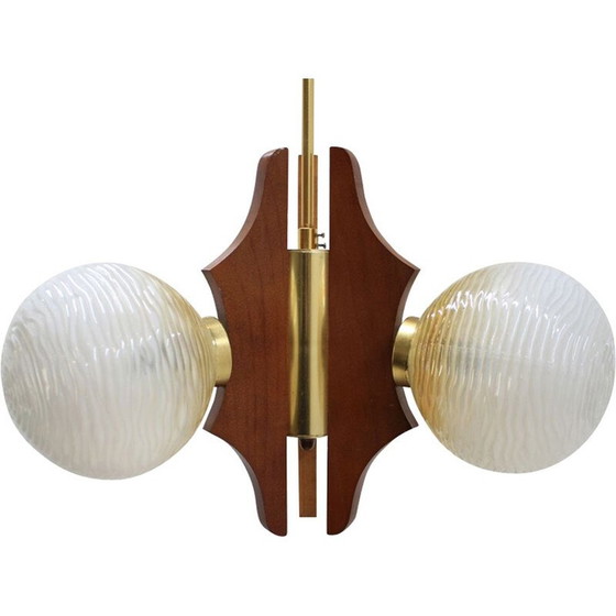 Image 1 of Vintage glazen hanglamp