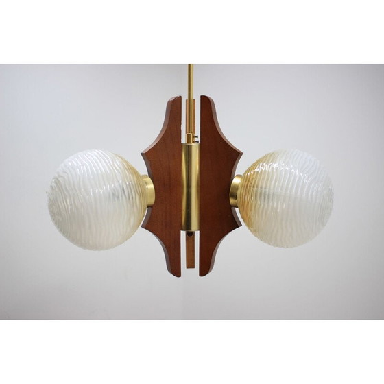 Image 1 of Vintage glazen hanglamp