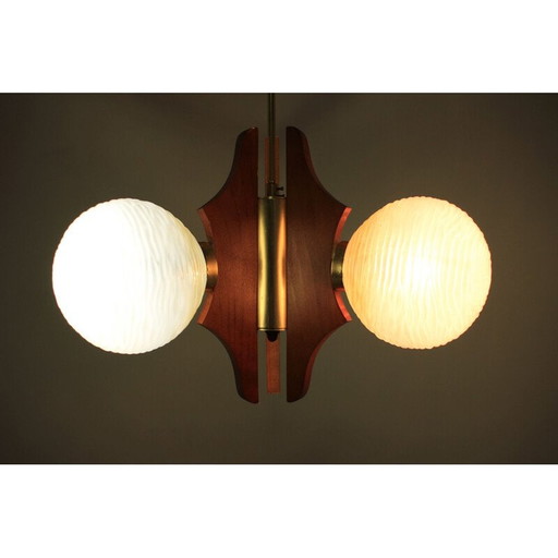 Vintage glazen hanglamp