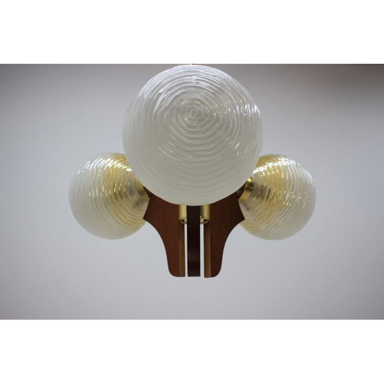Image 1 of Vintage glazen hanglamp