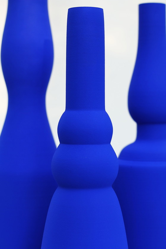 Image 1 of Morandi® - Hommage aan Giorgio Morandi & Yves Klein - Vaas Set - Exclusieve Collectie - Ikb