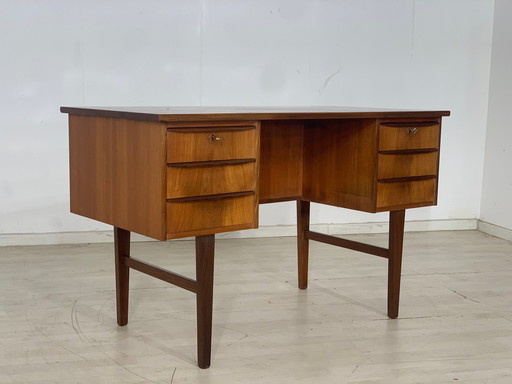 Deens teak bureau bureau vintage