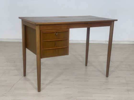 Image 1 of 60s teak bureau bureau office tafel vintage bureau