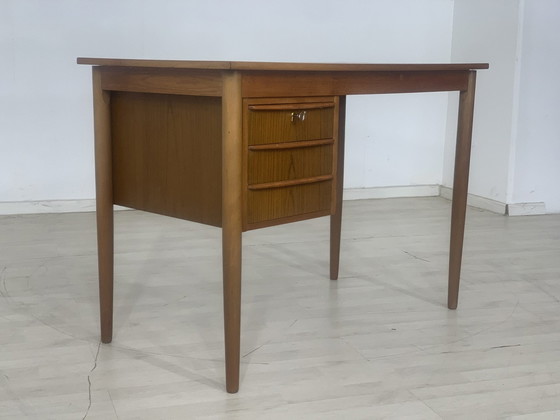 Image 1 of 60s teak bureau bureau office tafel vintage bureau