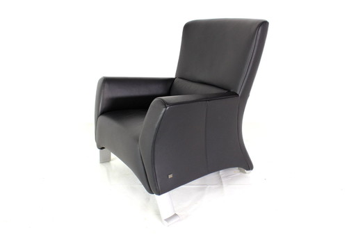 Als nieuw! Rolf Benz 322 Loungestoel / Fauteuil met Premium Leer, LP. 2600,- Euro