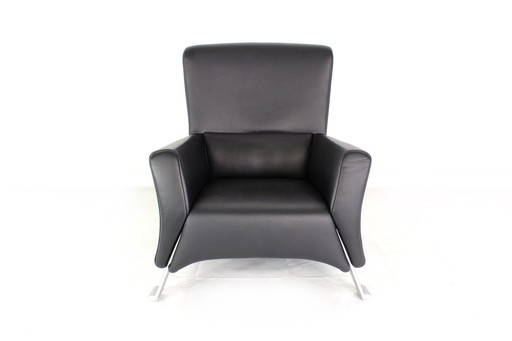 Als nieuw! Rolf Benz 322 Loungestoel / Fauteuil met Premium Leer, LP. 2600,- Euro