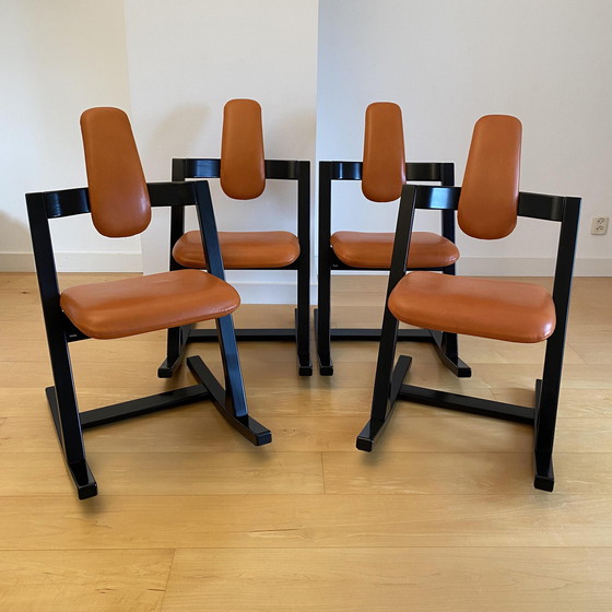 Image 1 of 4x Stokke Slingerstoelen