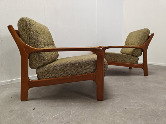 Image 1 of 2x Denemarken Loungestoelen