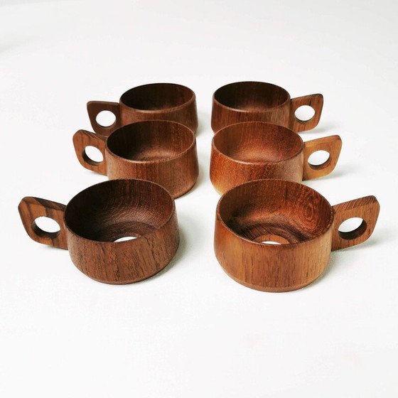 Image 1 of Vintage thee- en koffieservies van Schott en Gen Mainz Jena Glas, Duitsland 1970