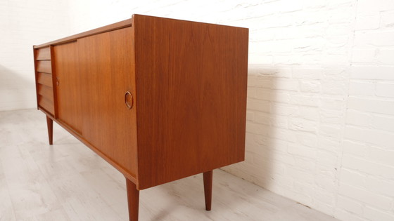 Image 1 of Vintage Dressoir | Schuifdeuren | Teak | 200 Cm