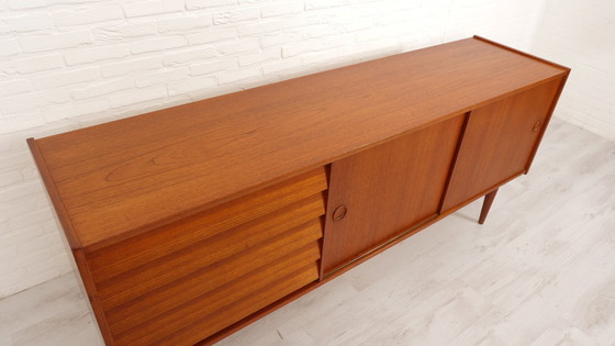 Image 1 of Vintage Dressoir | Schuifdeuren | Teak | 200 Cm