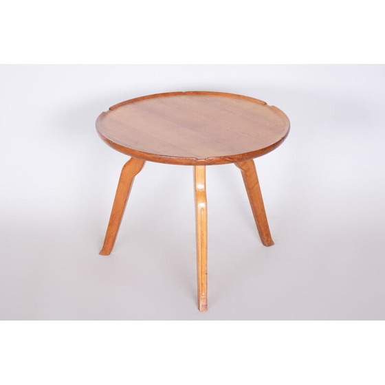 Image 1 of Vintage kersenhouten salontafel, 1950