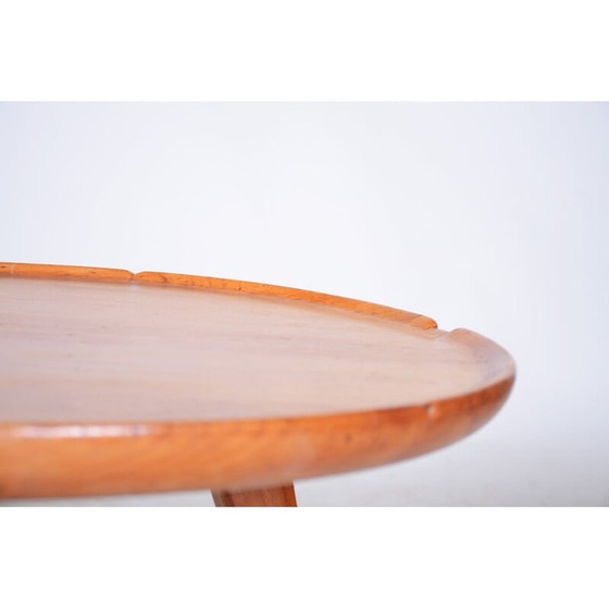 Image 1 of Vintage kersenhouten salontafel, 1950