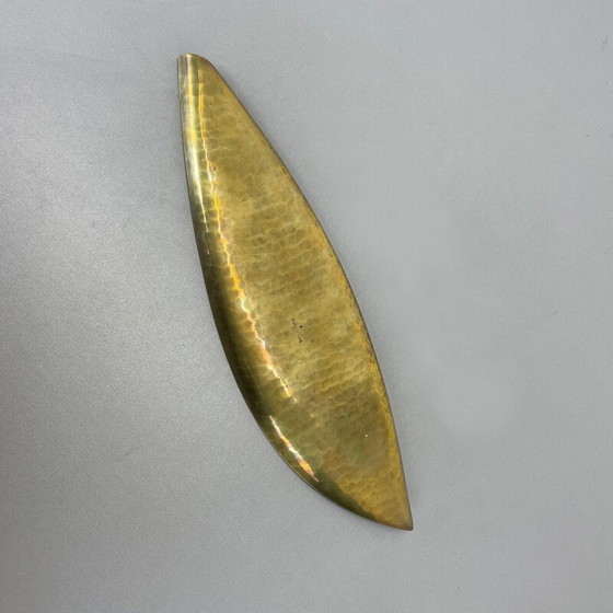 Image 1 of Vintage metalen en messing schaalplaat, Duitsland 1950