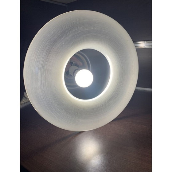 Image 1 of Vintage kunststof chromen hanglamp, 1970-1980