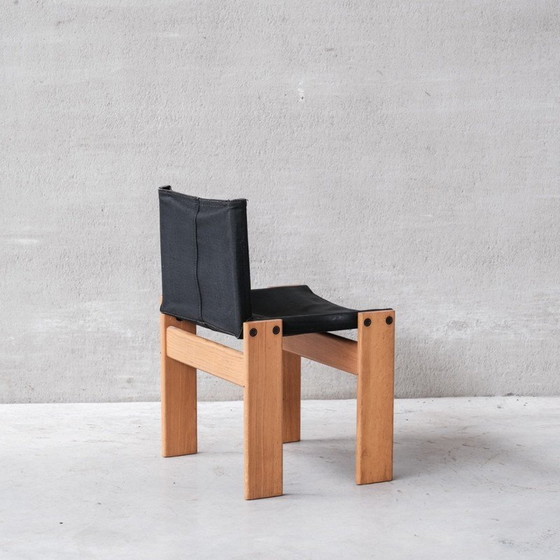Image 1 of Set van 4 vintage "Monk" stoelen van Afra en Tobia Scarpa voor Molenti, Italië 1970