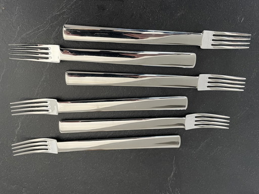 6x Alessi Vorken Rundes Modell