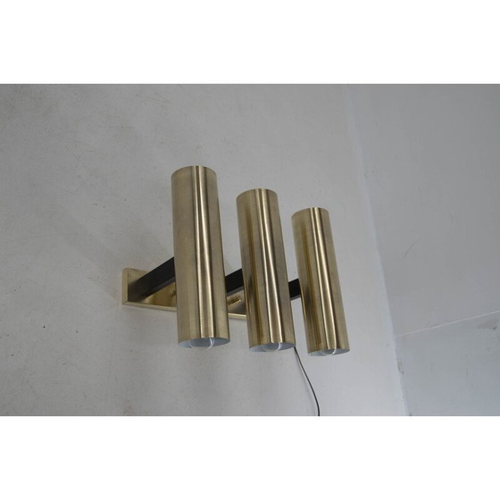 Image 1 of Vintage messing wandlamp, 1970