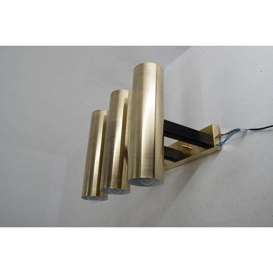 Image 1 of Vintage messing wandlamp, 1970