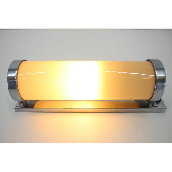 Image 1 of Vintage opaline glazen wandlamp, 1930