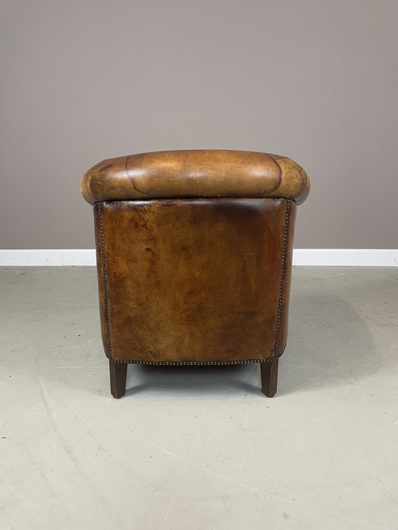 Image 1 of Vintage Schapenleren Clubfauteuil