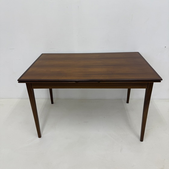 Image 1 of Vintage uitschuifbare houten eettafel , 1960'S