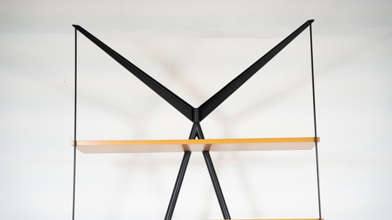 Image 1 of Mid Century Moderne Boekenkast " Angelo Necessario" Door Paolo Palluco En Michel Rivier, 1989