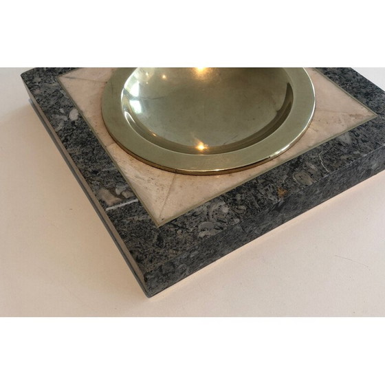 Image 1 of Vintage imitatie marmeren bureaulade, 1970