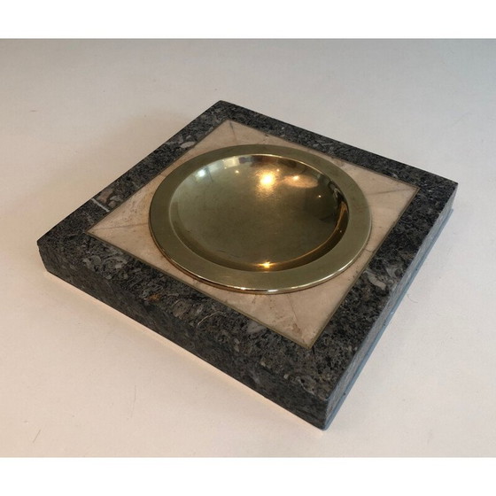 Image 1 of Vintage imitatie marmeren bureaulade, 1970