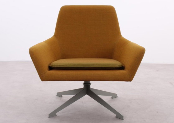 Image 1 of 2X Casala Floyd Fauteuil Bruin/Geel 