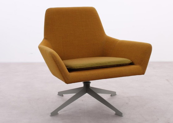 Image 1 of 2X Casala Floyd Fauteuil Bruin/Geel 