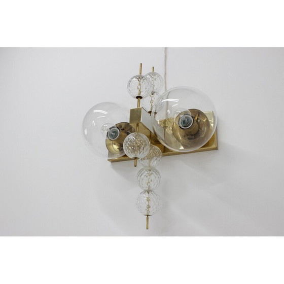 Image 1 of Paar vintage wandlampen van Kamenický Šenov, Tsjecho-Slowakije 1970