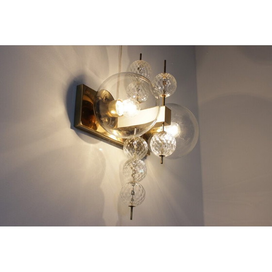 Image 1 of Paar vintage wandlampen van Kamenický Šenov, Tsjecho-Slowakije 1970