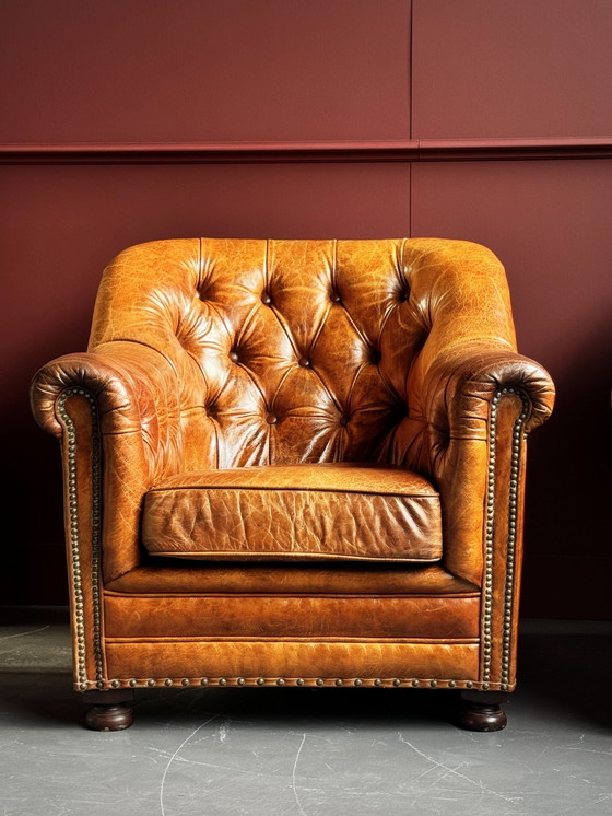 Image 1 of 2x Chesterfield fauteuils