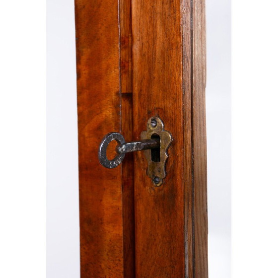 Image 1 of Vintage Biedermeier vitrinekast van notenhout en massief sparrenhout, jaren 1830