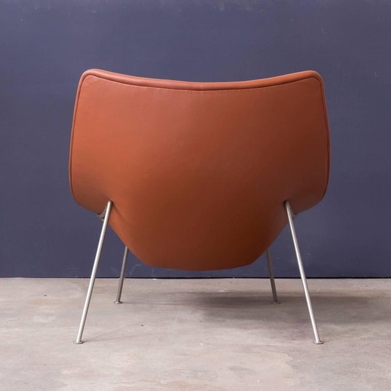 Image 1 of Fauteuil F157 In Bruin Leder