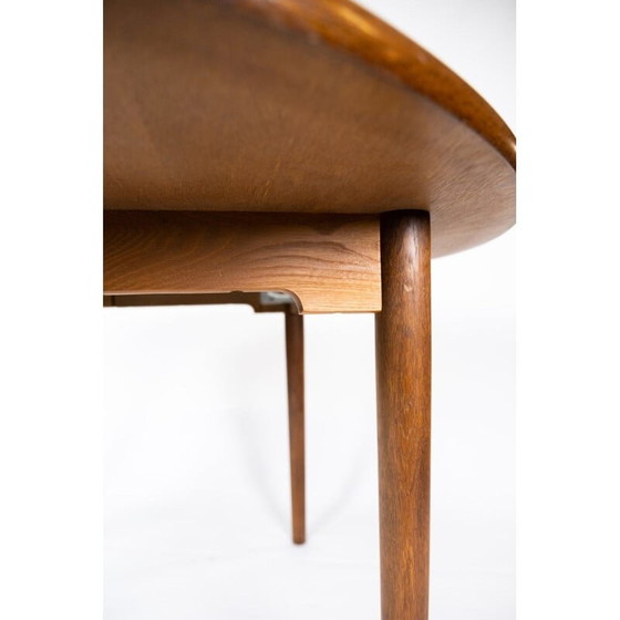 Image 1 of Vintage eettafel in donker eiken, Deens 1960