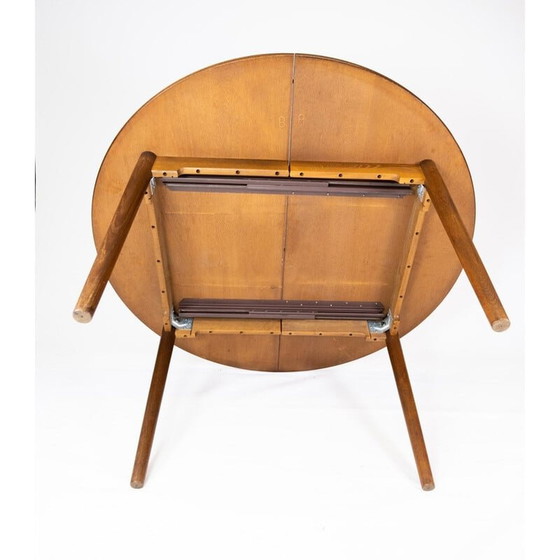 Image 1 of Vintage eettafel in donker eiken, Deens 1960