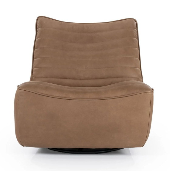 Image 1 of Eleonora Draaibare Fauteuil Matthew Leder – Bruin