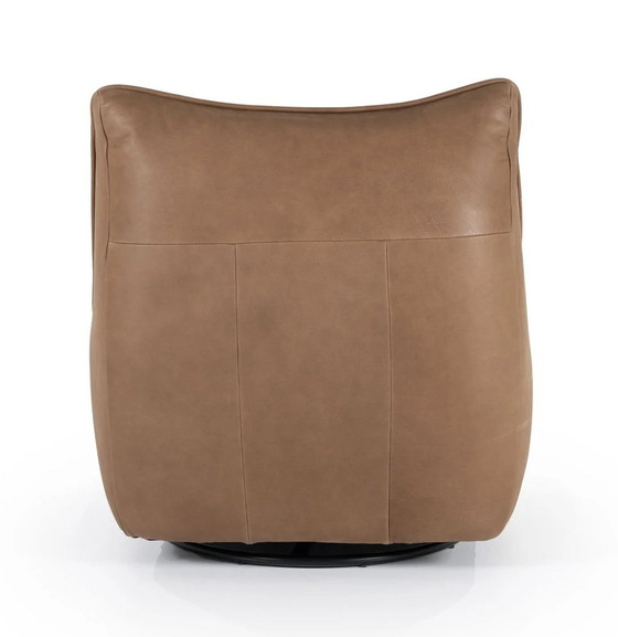 Image 1 of Eleonora Draaibare Fauteuil Matthew Leder – Bruin