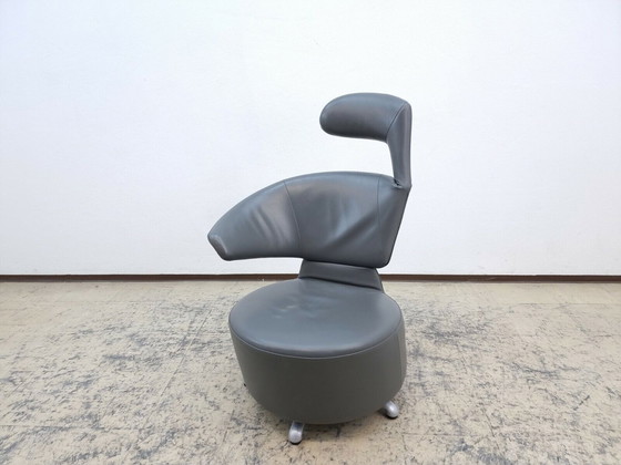 Image 1 of Cassina Aki biki canta Stoel #1 design fauteuil echt leren fauteuil uniek stuk