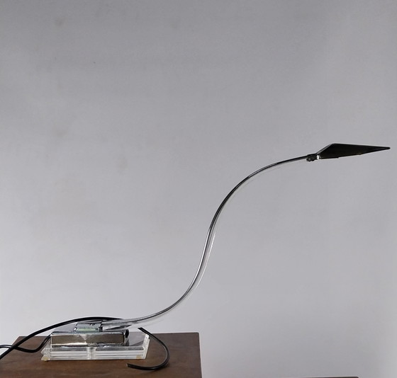 Image 1 of Lucite Neo-Deco Cobra Lamp