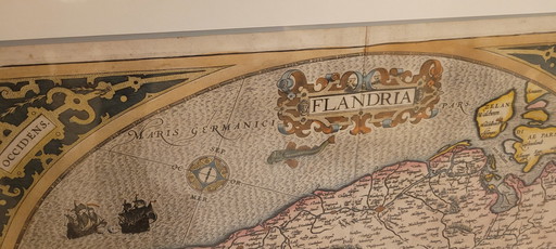 Mercator Kaart Vlaanderen Uit Theatrum Orbis Terrarum 