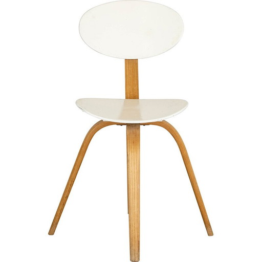 Vintage Bow Wood N°3 stoel van Wilhelm Von voor Steiner, 1950