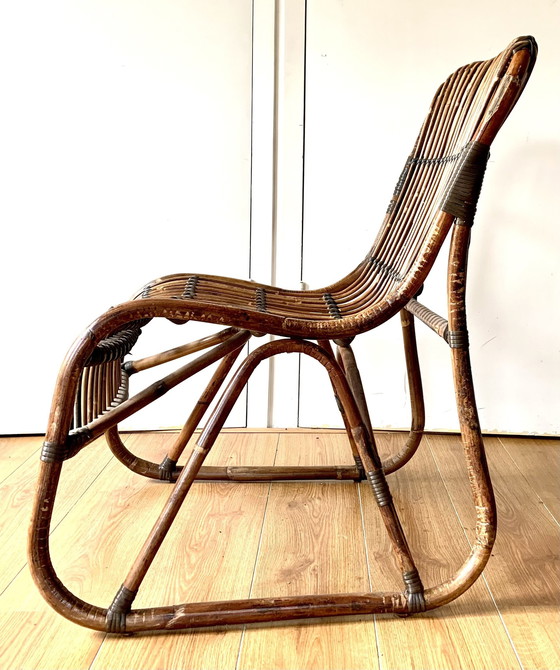 Image 1 of 2x Rotan Stoelen