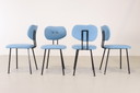 18x Lensvelt Maarten Baas eetkamerstoelen blauw