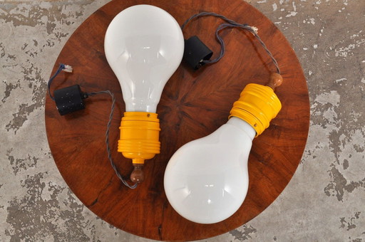 Vintage Pop Art Bulb Lamps, 1960s